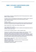 MDC 3 EXAM 2 QUESTIONS AND ANSWERS