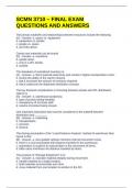 SCMN 3710 &ndash; FINAL EXAM QUESTIONS AND ANSWERS