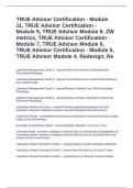 TRUE Advisor Certification - Module 11&comma; TRUE Advisor Certification - Module 9&comma; TRUE Advisor Module 8&period; ZW metrics&comma; TRUE Advisor Certification - Module 7&comma; TRUE Advisor Module 6&comma; TRUE Advisor Certification - Module 5&comma; TRUE Advisor Module 4&period; Redesign&comma; Re Ques