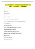CM 2215 EXAM REVIEW QUESTIONS AND 100&percnt; CORRECT ANSWERS&excl;&excl;
