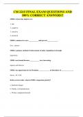 CM 2215 FINAL EXAM QUESTIONS AND 100&percnt; CORRECT ANSWERS&excl;&excl;