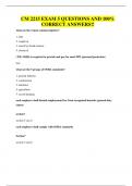 CM 2215 EXAM 5 QUESTIONS AND 100&percnt; CORRECT ANSWERS&excl;&excl;