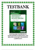 Test Bank Bontrager's Textbook of Radiographic Positioning and Related Anatomy&comma; 9th Edition by John Lampignano&comma; All Chapters 1 - 20&comma; Newest Version