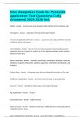 New Hampshire Code for Pesticide application Test Questions Fully Answered 2025-2026 Set&period;