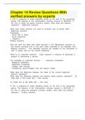 Chapter 14 Review Questions With verified answers by experts&period;