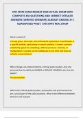 CPD STATE EXAM NEWEST 2025 ACTUAL EXAM WITH  COMPLETE 450 QUESTIONS AND CORRECT DETAILED  ANSWERS &lpar;VERIFIED ANSWERS&rpar; ALREADY GRADED A&plus; &vert;  GUARANTEED PASS &vert; CPD STATE REAL EXAM 
