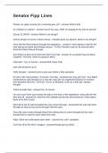 Senator Fipp Lines Questions and Answers Graded A&plus;