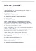 Urine town&period; Senator FIPP Questions and Answers 2025