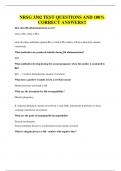 NRSG 3302 TEST QUESTIONS AND 100&percnt; CORRECT ANSWERS&excl;&excl;