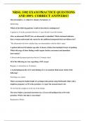 NRSG 3302 EXAM PRACTICE QUESTIONS AND 100&percnt; CORRECT ANSWERS&excl;&excl;