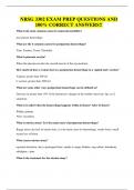 NRSG 3302 EXAM PREP QUESTIONS AND 100&percnt; CORRECT ANSWERS&excl;&excl;
