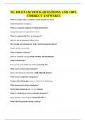NU 180 EXAM MOCK QUESTIONS AND 100&percnt; CORRECT ANSWERS&excl;&excl;