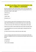 NU 180 EXAM PRACTICE QUESTIONS AND 100&percnt; CORRECT ANSWERS&excl;&excl;