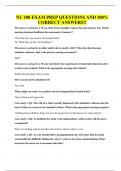 NU 180 EXAM PREP QUESTIONS AND 100&percnt; CORRECT ANSWERS&excl;&excl;