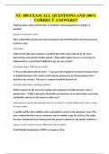 NU 180 EXAM ALL QUESTIONS AND 100&percnt; CORRECT ANSWERS&excl;&excl;
