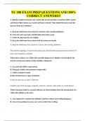 NU 180 EXAM PREP QUESTIONS AND 100&percnt; CORRECT ANSWERS&excl;&excl;