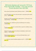 100 Practice Questions and Answers for CNT Exam  Prep &vert; Clean Needle Technique &ndash; CNT exam Answered  Practice Questions Latest 2025-2026