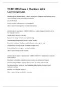 NURS 6005 Exam 2 Questions With Correct Answers&period;