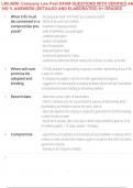 LML4806- Company Law Past EXAM QUESTIONS WITH VERIFIED AND 100 &percnt; ANSWERS &lpar;DETAILED AND ELABORATED&rpar; A&plus; GRADED