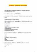 NURS 642 EXAM 1 STUDY GUIDE