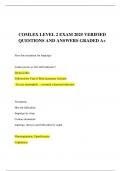 COMLEX LEVEL 2 EXAM 2025 VERIFIED QUESTIONS AND ANSWERS GRADED A&plus;