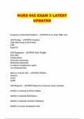 NURS 642 EXAM 3 LATEST UPDATED