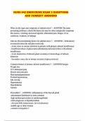 NURS 642 ENDOCRINE EXAM 3 QUESTIONS AND CORRECT ANSWERS