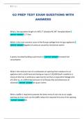 G2 PREP TEST EXAM QUESTIONS WITH ANSWERS