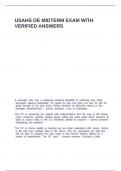 USAHS OE MIDTERM EXAM WITH VERIFIED ANSWERS