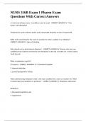NURS 316B Exam 1 Pharm Exam Questions With Correct Answers&period;