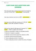 CCRP EXAM 2025 QUESTIONS AND  ANSWERS 
