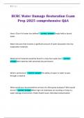 IICRC Water Damage Restoration Exam Prep 2025 comprehensive Q&A