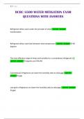 IICRC S500 WATER MITIGATION EXAM QUESTIONS WITH ANSWERS