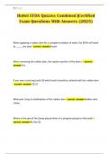 Hottel EFDA Quizzes Combined &vert;Certified Exam Questions With Answers &lpar;2025&rpar;