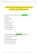 Chapter 4 EFDA hottel bases and liners exam questions and verified answers