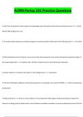 AORN Periop 101 &ndash; Practice Questions &vert; Full Set by Topic for Exam and Clinical Prep &lpar;2024&ndash;2025&rpar;