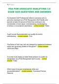 PGA PGM ASSOCIATE QUALIFYING 3&period;0  EXAM 2025 QUESTIONS AND ANSWERS