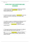 RTPM TEST 2025 QUESTIONS AND  ANSWERS