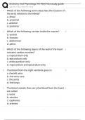 Anatomy And Physiology ATI TEAS Test study guide