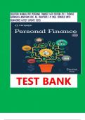 SOLUTION MANUAL FOR PERSONAL FINANCE 14TH EDITION BY E&period; THOMAS GARMAN & JONATHAN FOX&period; ALL CHAPTERS 1-17 WELL COVERED WITH SUMMERIES LATEST UPDATE 2025&period;