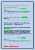 CANCER REGISTRY MANAGEMENT QUESTIONS AND CORRECT ANSWERS &vert;READY TO PASS 2024&sol;2025 