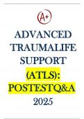 POSTEST ATLS QUESTIONS And ANSWERS