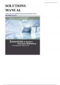 Solution Manual for Essentials of Modern Business Statistics with Microsoft&reg; Excel&reg;   by David R&period; Anderson&comma; Dennis J&period; Sweeney&comma; and Thomas A&period; Williams 2nd edition  