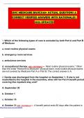 UHC MEDICARE BASICS&vert;80&plus; ACTUAL QUESTIONS & CORRECT VERIFIED ANSWERS WITH RATIONALES&vert; 2025 UPDATED