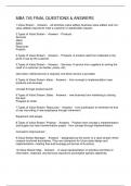 MBA 745 FINAL QUESTIONS & ANSWERS