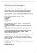 MBA 745 QUESTIONS AND ANSWERS
