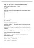 MBA 745 - MODULE 4 QUESTIONS & ANSWERS