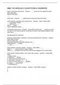 MBA 745 MODULE 6 QUESTIONS & ANSWERS