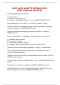ARRT MOCK Mosby's Review &lpar;GOOD&rpar; questions and answers