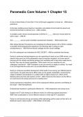 Paramedic Care Volume 1 Chapter 15 NEWEST 2025&sol;2026 ACTUAL EXAM COMPLETE QUESTIONS AND CORRECT DETAILED ANSWERS &lpar;VERIFIED ANSWERS&rpar; &vert;ALREADY GRADED A&plus;&vert;&vert;BRAND NEW&excl;&excl;